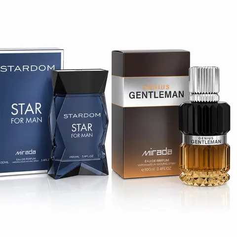 Men’s 2 pcs - Stardom Star + Genius Gentleman - Eau de Parfum 100ml by Mirada Perfumes