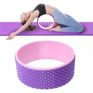 Yoga Wheel, 1 Set Back Stretcher Back Roller Wheel for Deep Tissue Massage, Foam Roller for Stretching, Back Massage Wheel