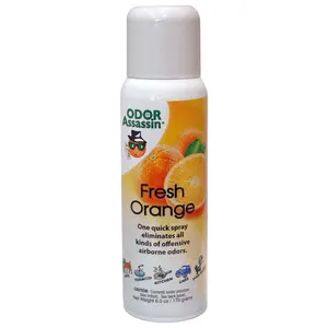 Odor Assassin Odor Eliminator Fresh Orange Scent 8Oz Fruity