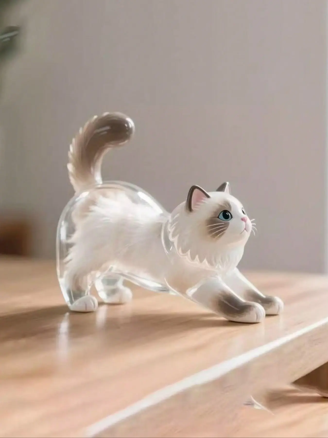 Mini Pet Hair Storage Box: Transparent cat hair storage box pendant, cat hair storage bottle keychain, bag charm, Keychain Accessories, Cute Keychain Accessory, gift for pet lovers, holiday gift, box included