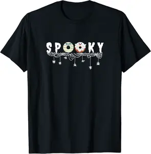 Funny Halloween Spooky Donuts Cute Ghost Kawaii Mummy Spider T-Shirt - Miguelgonza Shop HMWB09HYM3LMH