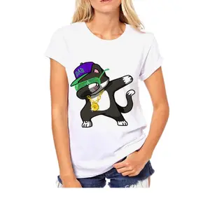 2024 European and American Women's Clothing New Unicorn Printed T-shirt