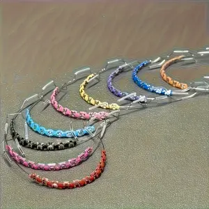 Upper and Lower Teeth Metal Bracket Teeth Decoration Set, Fashionable Teeth Petal Combination with Hooks, Colorful Teeth Decoration Set with Storage Box, Suitable for Teeth Models and Teaching Materials Oral