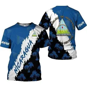 Personalized Nicaragua Shirt 3D, Nicaragua Flag Shirts, Nicaraguan Camisas T-Shi