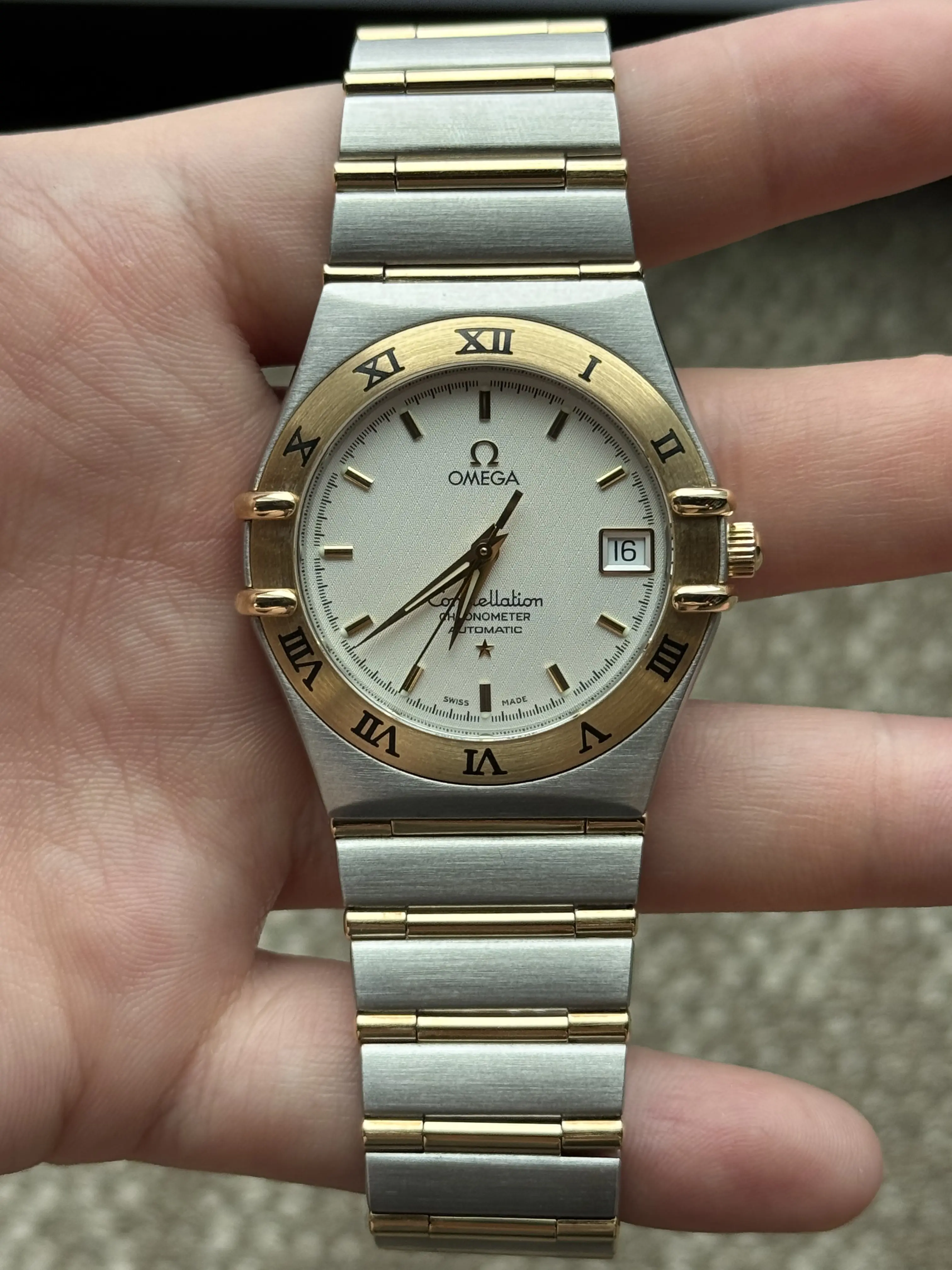 Omega Constellation 35.5 Two-Tone Mechanical Men's Watch   TK-81440727  18CM