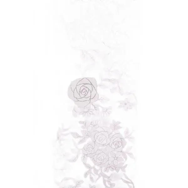 4" x 10yd Multi Roses Ribbon – Lavender Silver