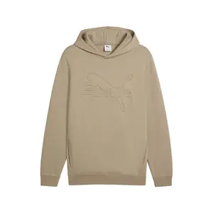 PUMA Mens Essentials Embossed Hoodie Casual Outerwear Casual - Beige