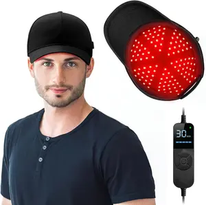 Red Light Hair Growth Cap- Red Light Therapy for Hair Growth Appearance, Adjustable Fit & Remote Control, At-Home Scalp Care for Men & Women