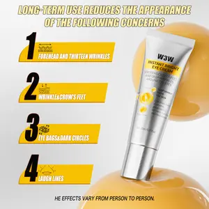 W3W Under Eye Repair Cream, Caffeine Complex Niacinamide Hyaluronic Acid, Oil Free Reduce Dark Circles, Fine Lines, Puffiness & Eye Bags Eye Health Products Eye Care Formula
