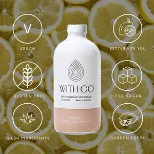 WithCo Bouquet 16oz | Non-Alcoholic | Fresh Lavender, Lemon Juice, Rose Petals and Buds - Mocktail