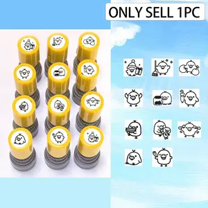 Chick Pattern Stamp for Rewards, Interactive Engagement Tool for Fun Activities, Life Tracking and Discipline Record Stamp, Booklet Stamps