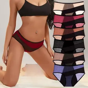 6PCS Plus Size Mid-Rise Period Underwear for Women, Full Leak Protection Breathable Absorbent Menstrual Panties for Daily Use