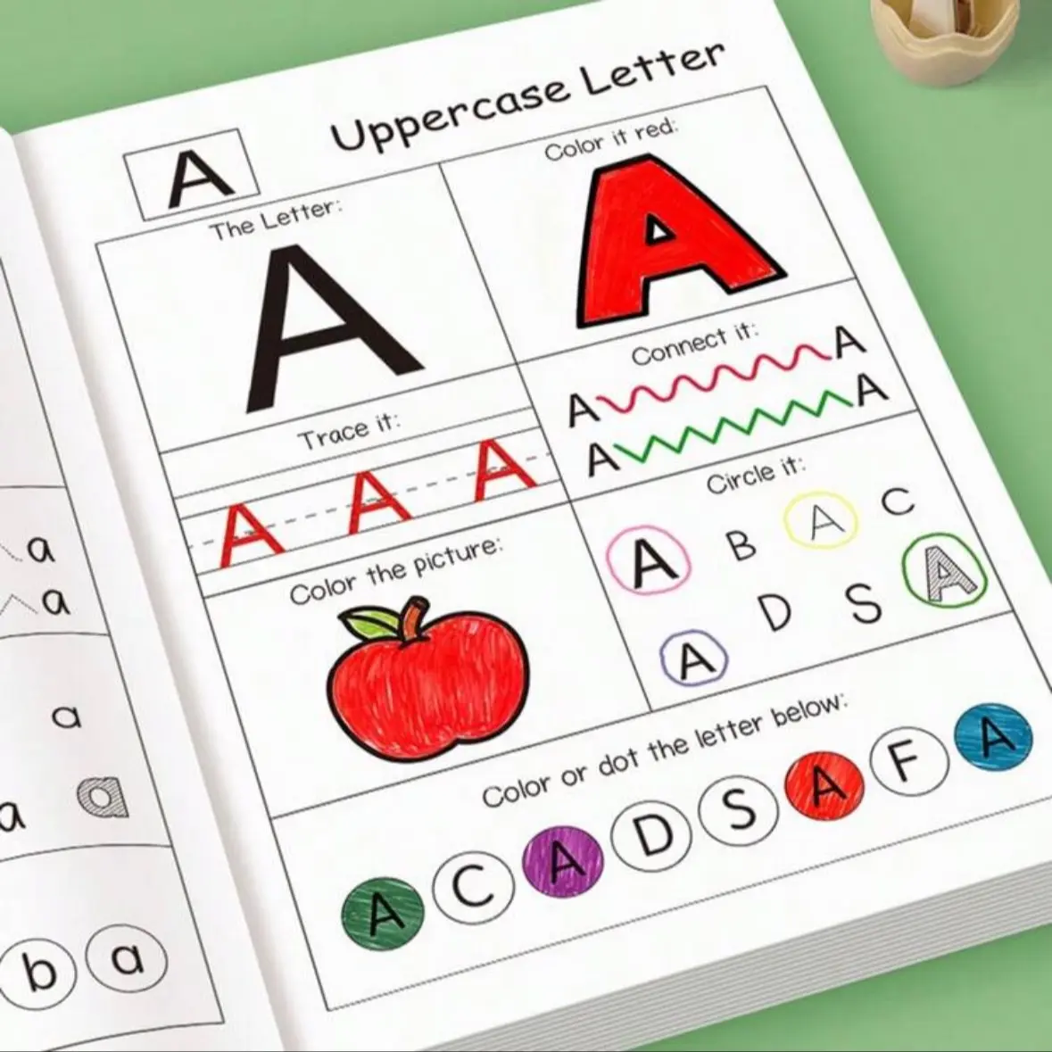 48-Page Preschool Letter Tracing Workbook, Colorful Abc Learning Book, Includes Capital & Small Letters, Educational Fun for Toddlers, Learning Tool, Tracing Preschool Books, Teaching Supplies, Preschool Learning Materials