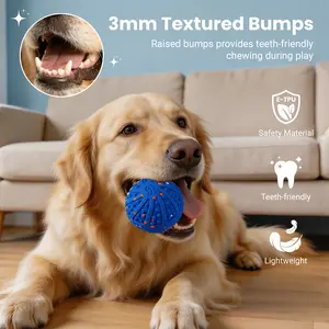 Interactive Dog Toys, Automatic Rolling Ball Toy with Teeth-friendly Bumps, Remote Control, 3 Motion Modes, Rechargeable Dog Ball with ETPU Material, IP67 Waterproof for Medium and Large Dogs