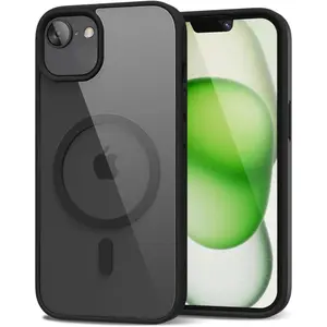 Entronix Case for iPhone 16E - [Magnetic-Compatible] Clear Back & Matte Colors Cover Protective Transparent Wireless