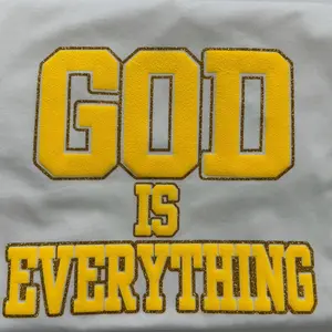 God is Everything Puff Print T-shirt