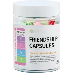 Friendship Gifts for Women, 60+ Pre-Written   Message in a Bottle, Cute Birthday Gifts for Bestie BFF Sister Coworker,  Long Distance Graduation Christmas Friendship  Idea