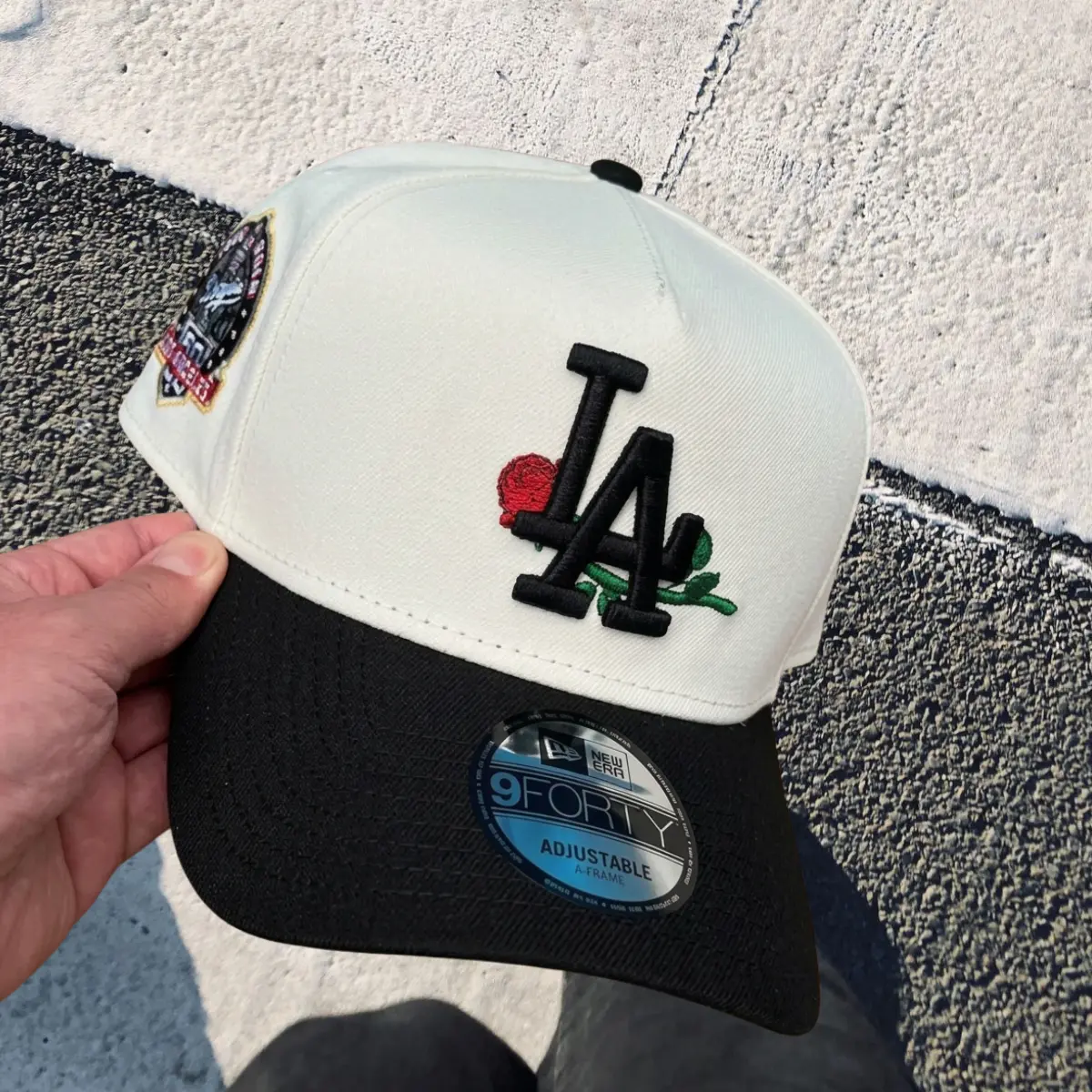 New Era MLB 9FIFTY Unisex Snapback Cap - Classic Sports Collectibles Streetwear Hat with LA Dodgers Anniversary Patch