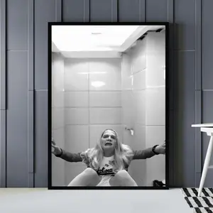 White Chicks Movie Poster, Funny Bathroom Wall Art, Black and White Artwork Printable No Frame, Girls Bathroom Home Decor, Toilet Restroom Decor