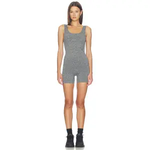 On Studio Knit Romper in Graphite Heather