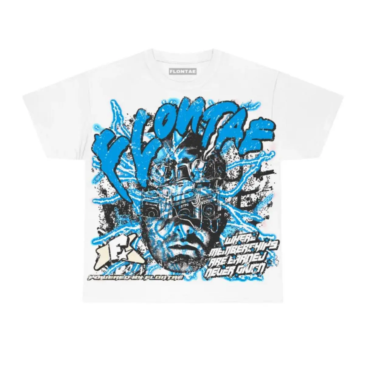 Menswear Unisex 'Whoa' Graphic Round Neck T-shirt - 100% Cotton Short-Sleeve Basic Fashion Top, All Seasons Casual Streetwear for Matching University Blue Sneakers, 3XL Size