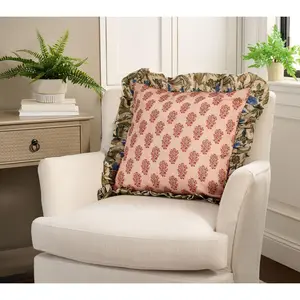 Cozy Cottage by Liz Marie Ruffled Pillow