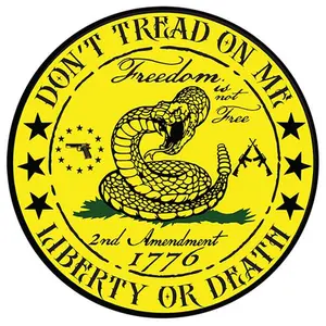 Don't Tread on Me sticker, Gadsden Flag Decal