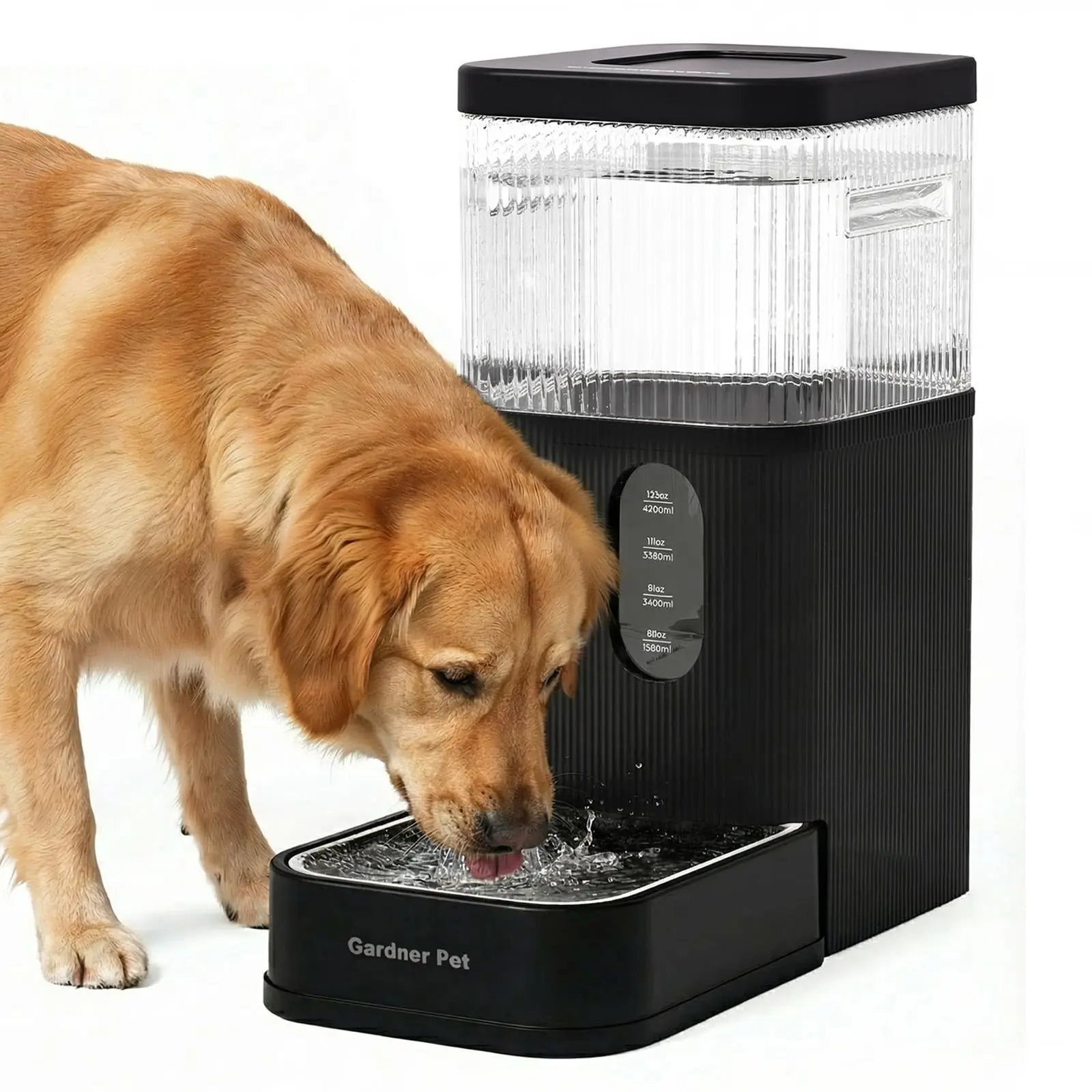 Gardner Automatic Dog Water Bowl Dispenser, Pet Auto-Refill Waterer with Continuous Flow, Dog Feeding Supplies Accessory