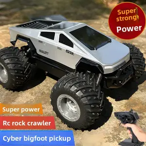 Cyberpunk RC Monster Pickup Truck High-Power Off-Road Climbing Remote Control Car Durable All-Terrain Toy for Boys Super Strong Power Rc Rock Crawler Cyber Bigfoot Pickup