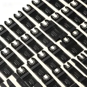 Universal Quick Release Oscillating Saw Blades 50pcs Wood Cutting Multi-Tool Blades Compatible with Fein Dremel Dewalt Craftsman Ridgid Makita Milwaukee Rockwell Ryobi Reusable Durable Multi-Purpose Saw Blades