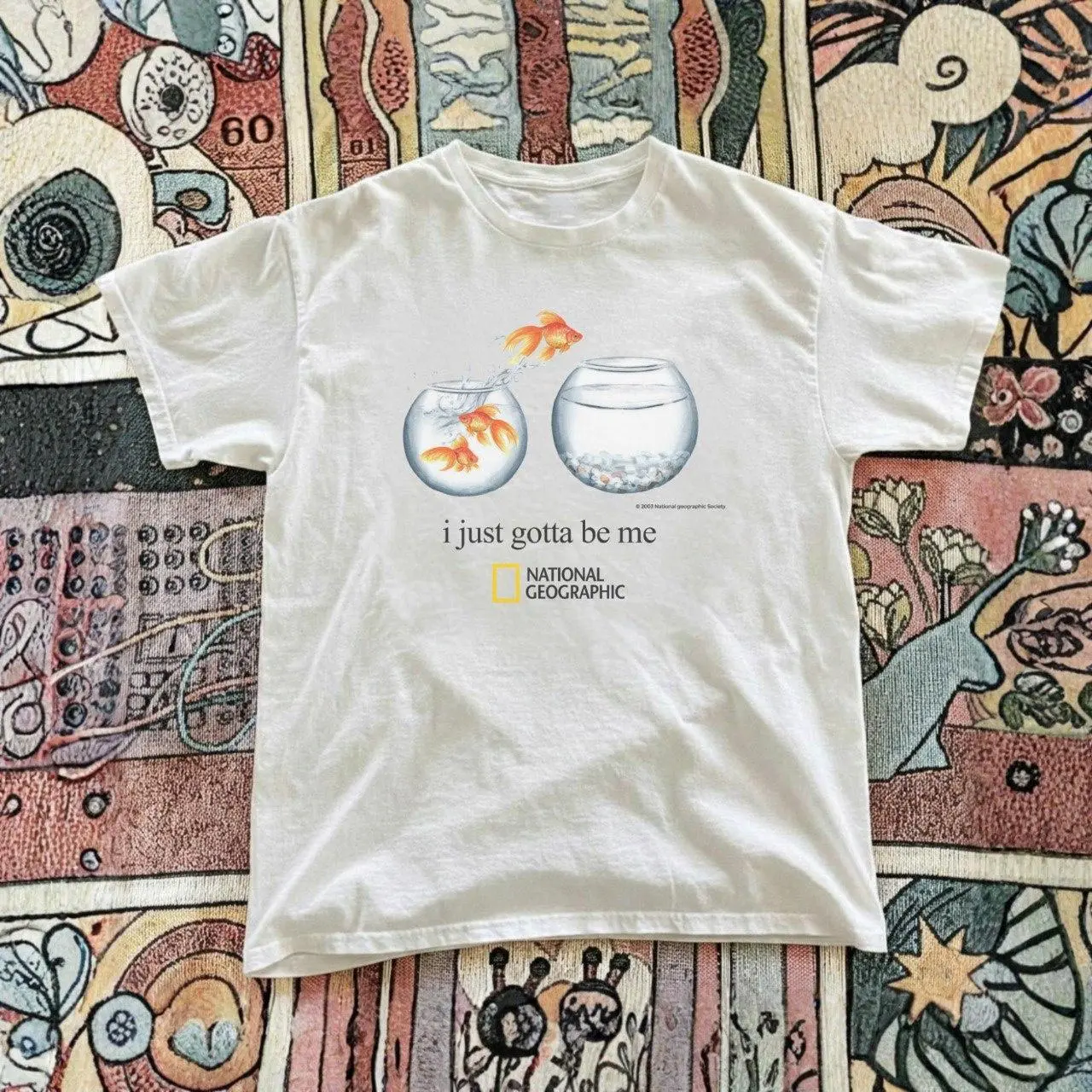 National Geographic i just gotta be me Graphic Tee Gildan Women’s White T-shirt