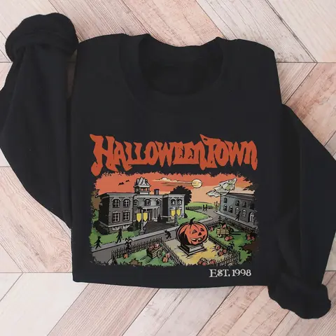 Halloweentown Est 1998 Sweatshirt, Halloweentown University, Retro Halloweentown Sweatshirt, Fall Sweatshirt, Halloween Sweatshirt