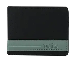 Billetera Totto Vlideri 3.0 con antitobo RFID Blocker Negra