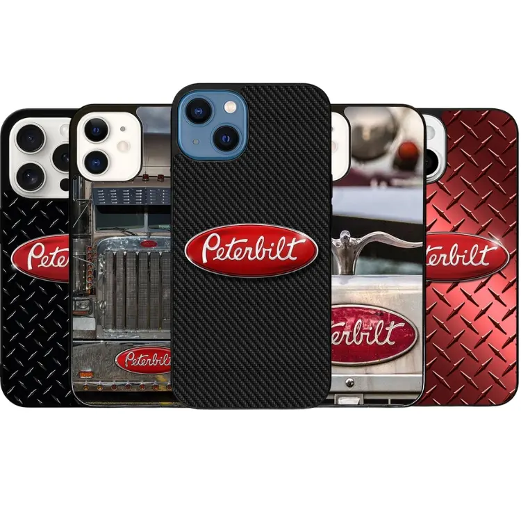 Peterbilt Truck Inspired Phone Case, Peterbilt Logo iPhone Case, Anti - Drop Phone Protector Cover for iPhone 17 16 15 14 13 12 11 Pro Max Mini Plus & Samsung S21-26