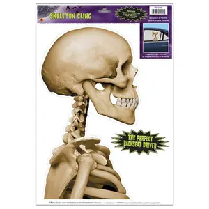 Skeleton Window Cling Back Seat Driver Decoration