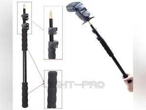 Aluminum Alloy Handheld Hand Held Grip Rig Support Rod Flash Light Speedlite Microphone Holder