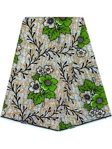 African Print Fabric Ankara Material, 6 Yards Kent Wax Cloth, Traditional African Textile, Ideal for Clothing & Home Decor Projects, Decoration