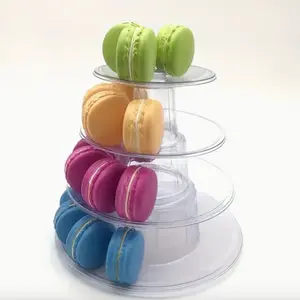 1pc Elegant 4/6/10-Tier Macaron Display Stand for Weddings, Birthdays, and More - Showcase Your Desserts in Style! Macaron Organiser