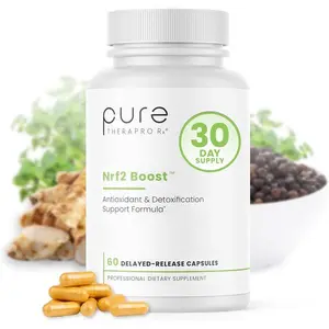 Nrf2 Boost Activator Supplement with Sulforaphane Curcumin Green Tea Trans-Pterostilbene Antioxidant Support Reduces Oxidative Stress Made in USA 60 Vegan Capsules