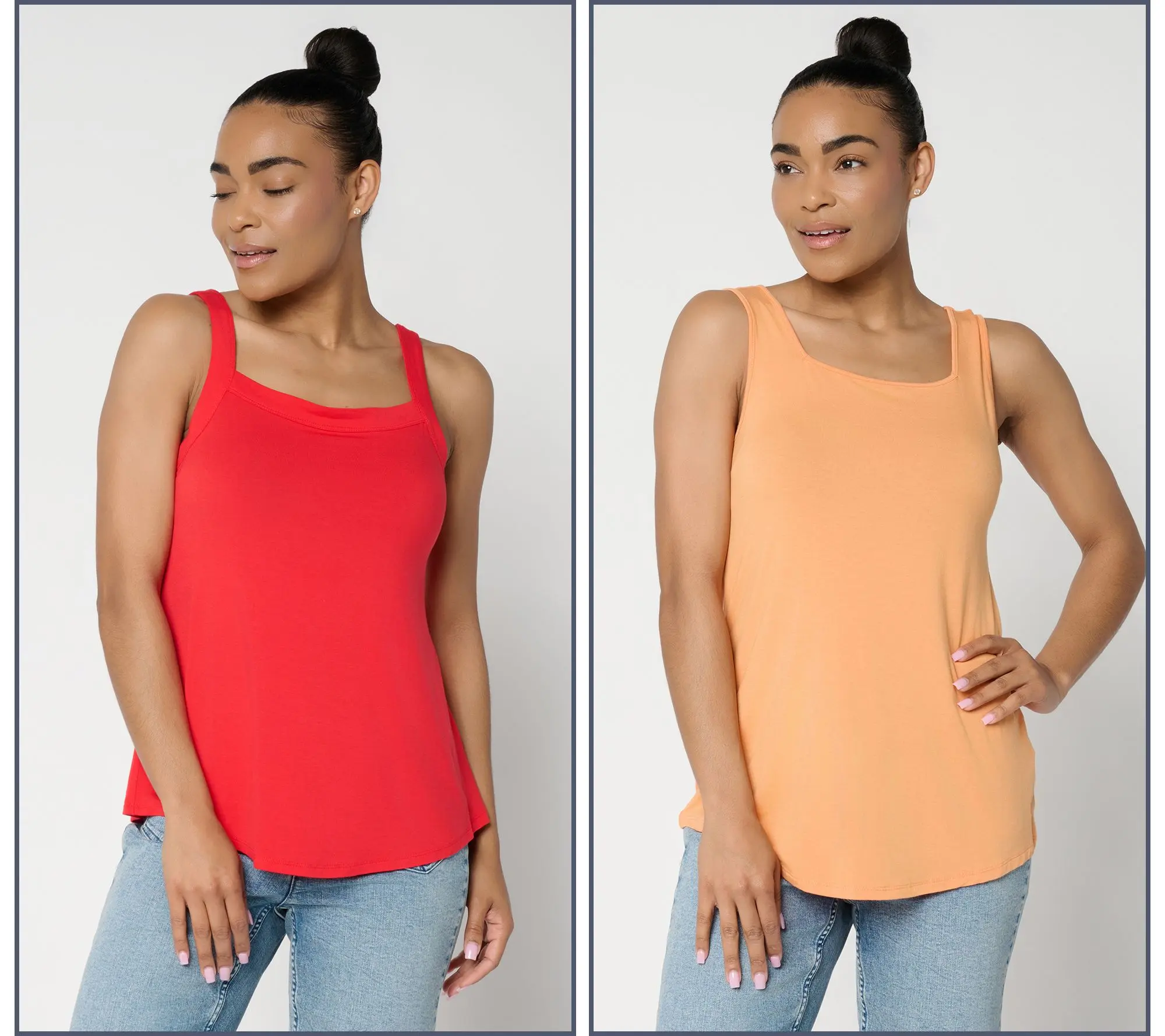 LOGO Layers by Lori Goldstein 2 Pack Layered Tank