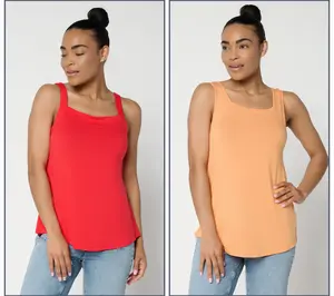 LOGO Layers by Lori Goldstein 2 Pack Layered Tank