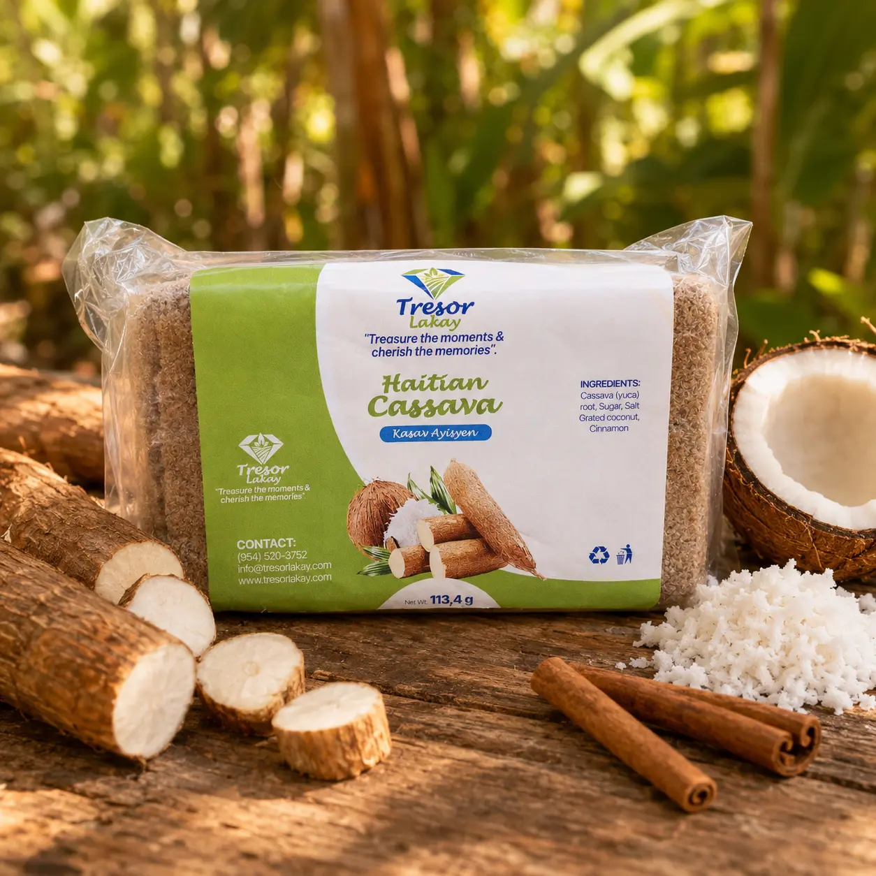 Tresor Lakay Haitian Cassava – Kasav Ayisyen | Traditional Cassava and Coconut Flatbread