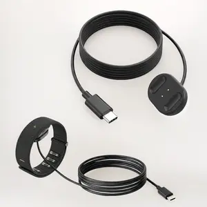 Magnetic Fast Charging Cable for Ray-Ban Meta Display & Neural Band, Portable Type-C Charger Cord for Glasses Accessories (Black)