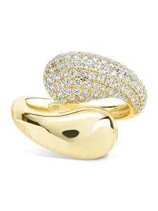 Sterling Silver Cecilia CZ Open Ring