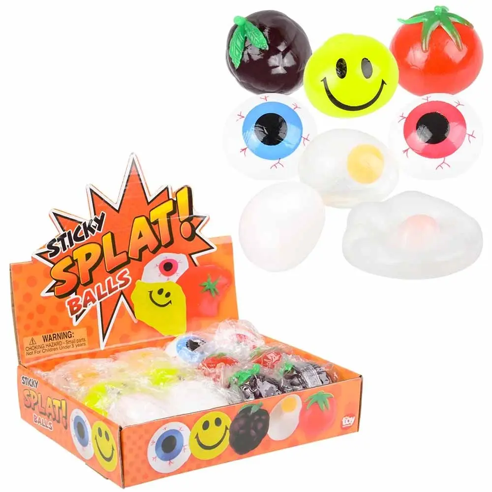 Random Splat Balls, which one will you get? These can stick to surfaces, choose where you splat it on wisely! 