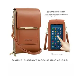 Minimalist Elegant Women’s Crossbody Phone Wallet - Touchscreen Water - Resistant - Adjustable Strap Multi - Card Slots Leather Shoulder Bags Pu Tote Satchel