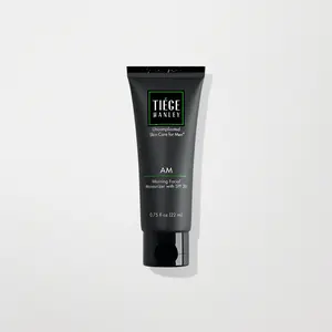 Tiege Hanley Men's AM Morning Facial Moisturizer with SPF 20 - Daily Hydration & Sun Protection for Sensitive Skin - 2.5 Fl Oz