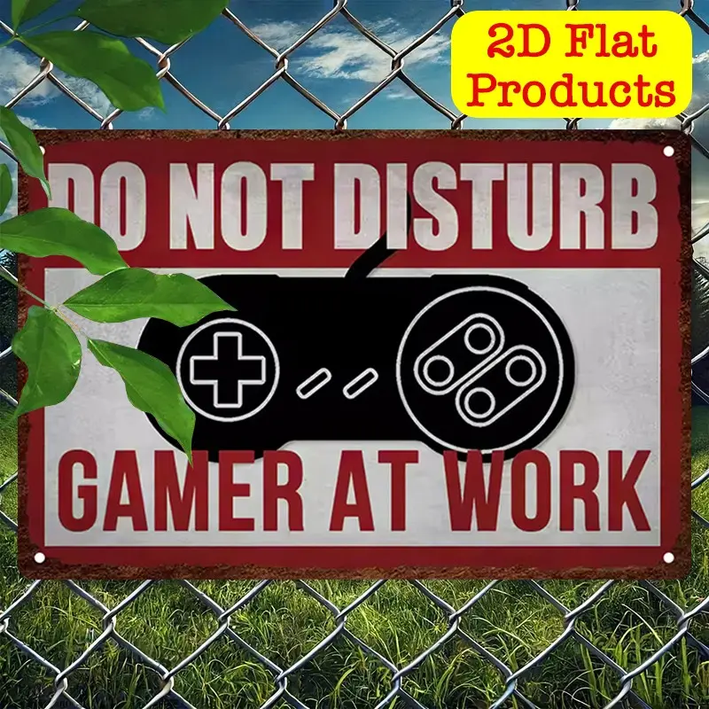 Vintage Aluminum Sign, Playstation Iron Plate Marker, Gamer Life Decorative Poster, Player Aluminum Plaque, 8x12 Inch Flat Aluminum Poster
