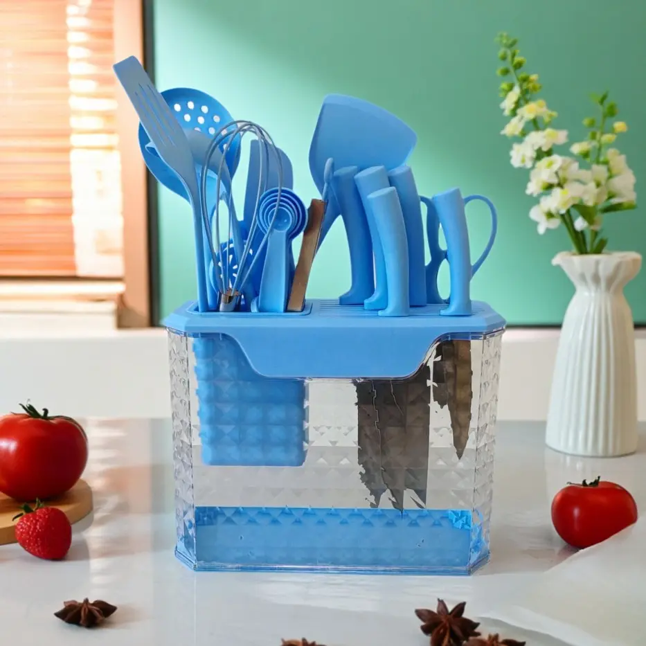 22-Piece Premium Kitchen Set blue