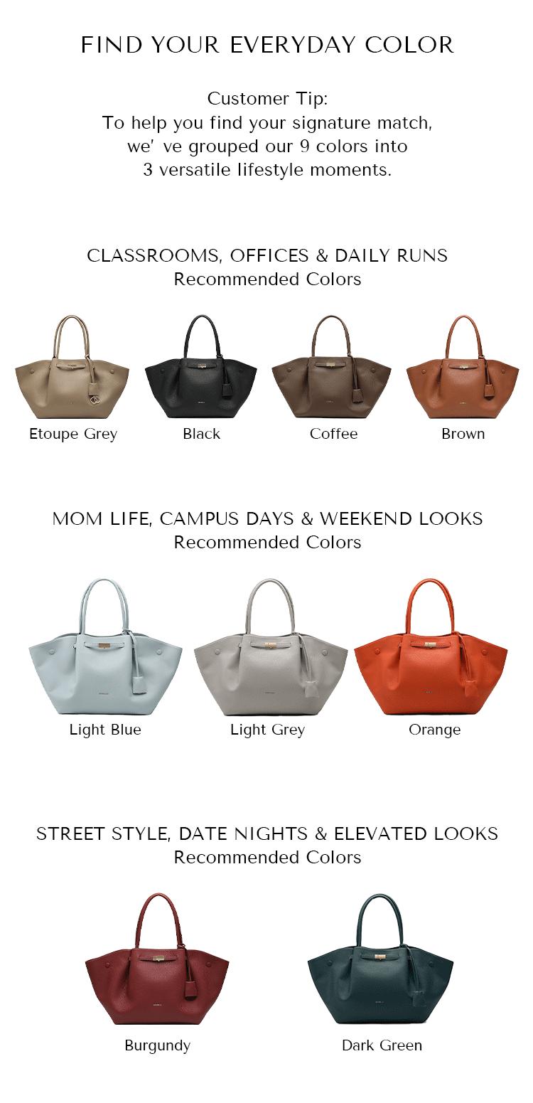 NEWBELLA Marella Top Handle Tote Bags - Elegant PU Leather Tote with Detachable Charm & Magnetic Closure System for Everyday Use 23.6" x 12.6" x 5.5" x 11"
